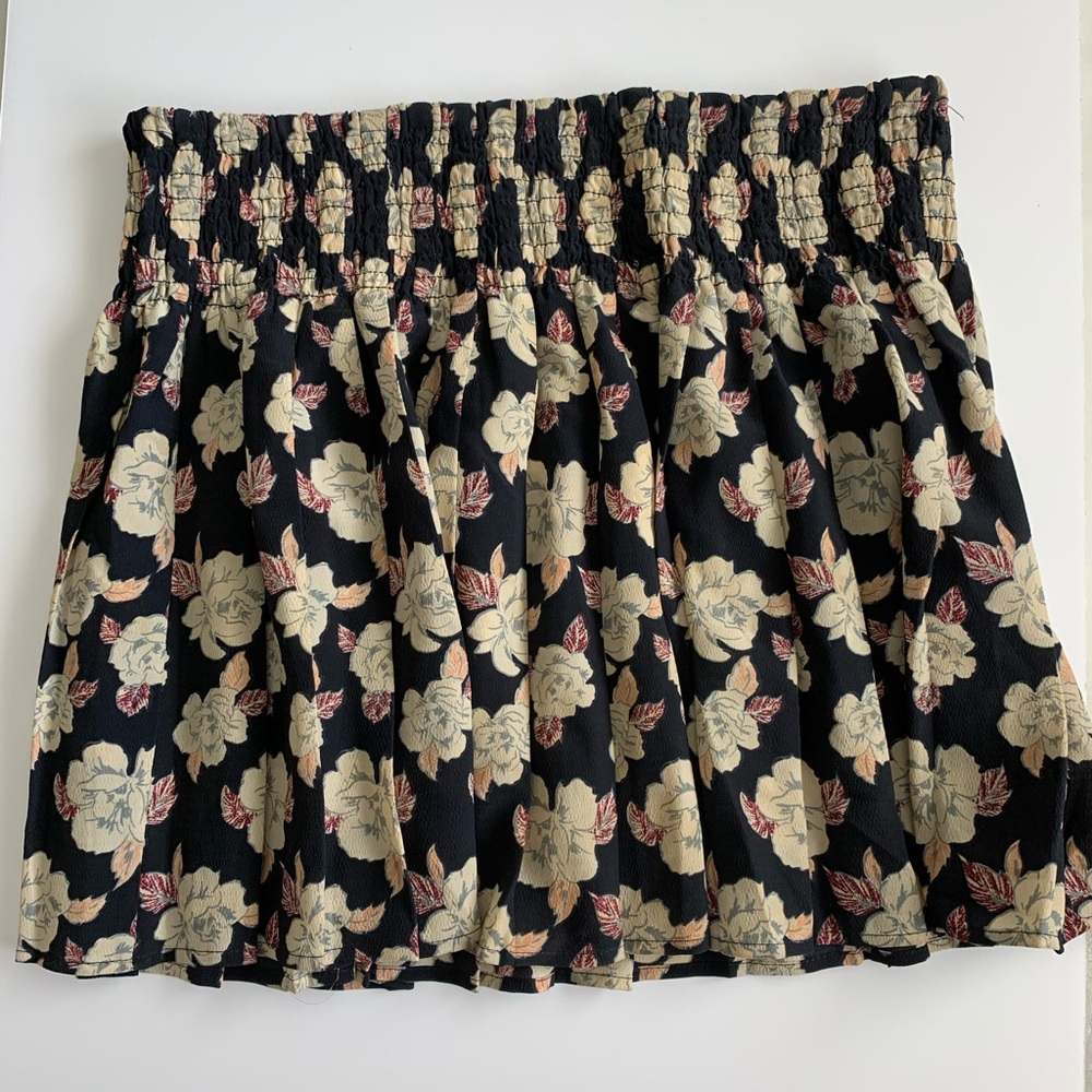 High Waisted Floral Skirt